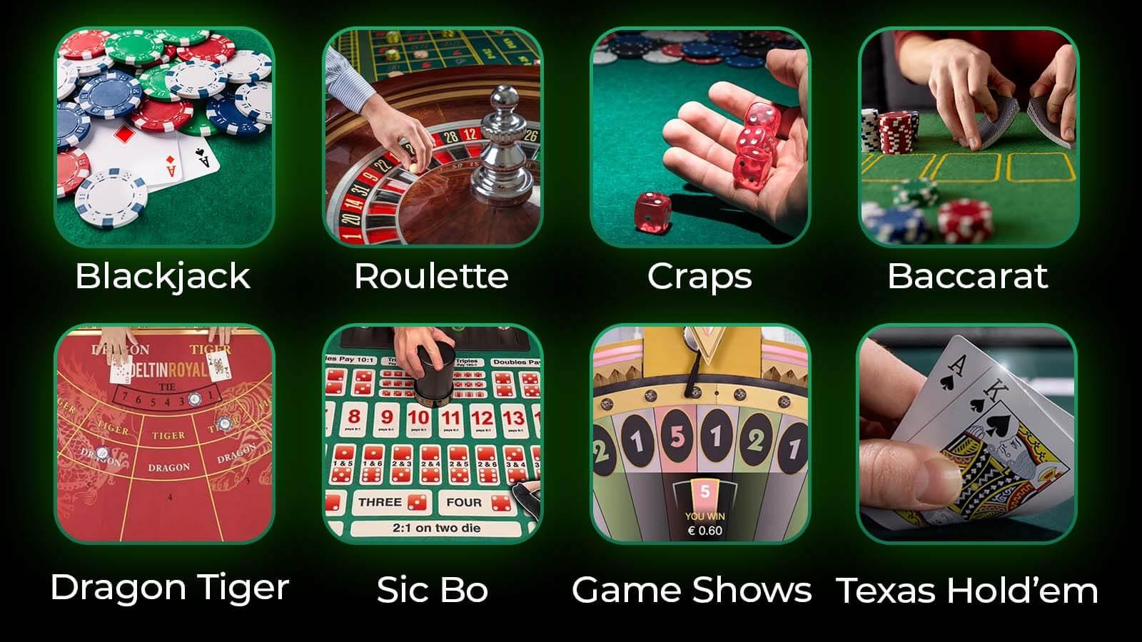 Live Dealer Casino Games Selection