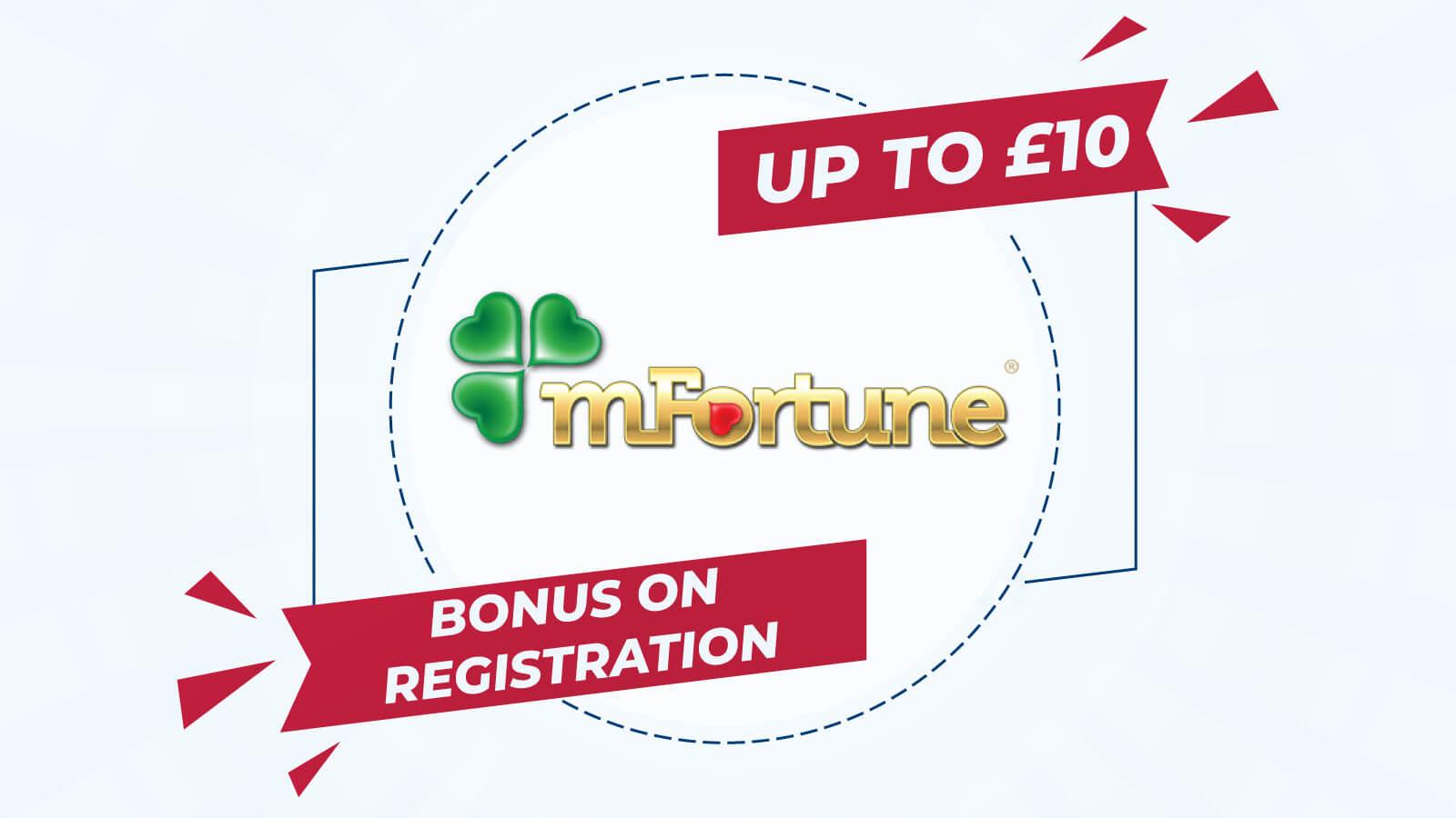 Up To ¥10 Bonus on Registration at mFortune Casino