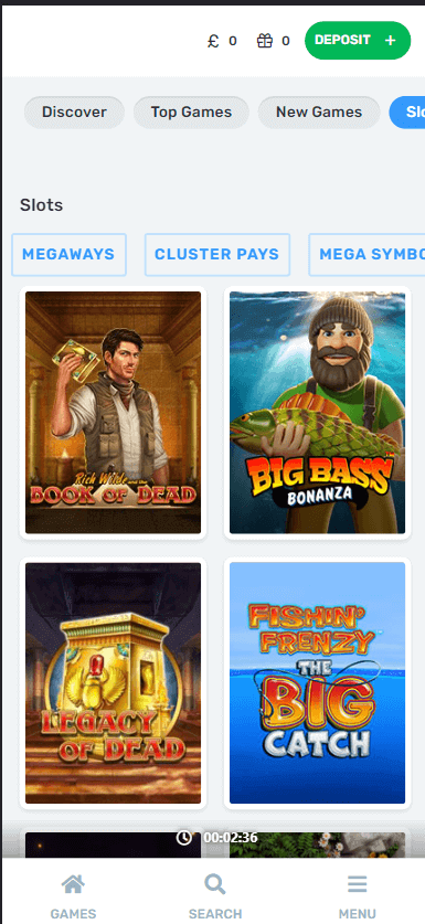 Casilando Casino Mobile Preview 1