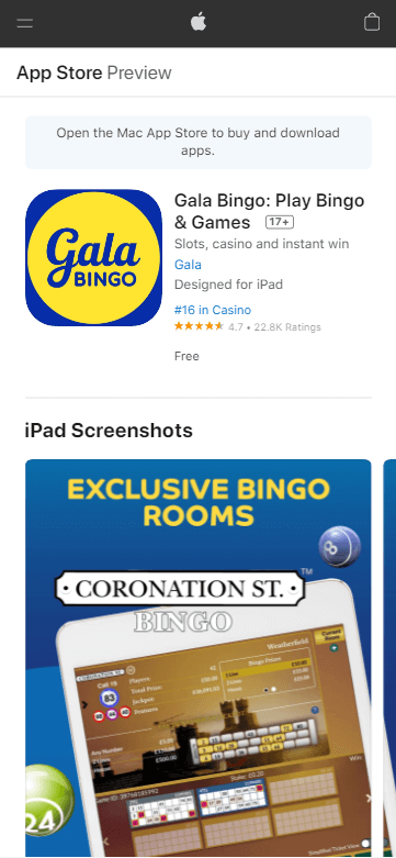 Gala Bingo App preview 1