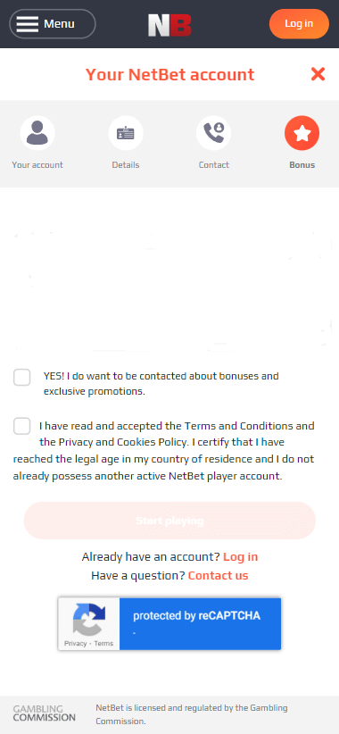 NetBet Casino Registration Process Image 5 NetBet Casino Registration Process Image 5
