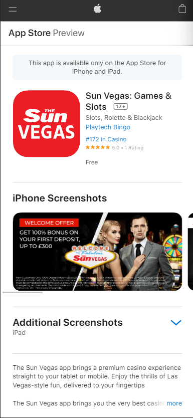 The Sun Vegas Casino App preview 3
