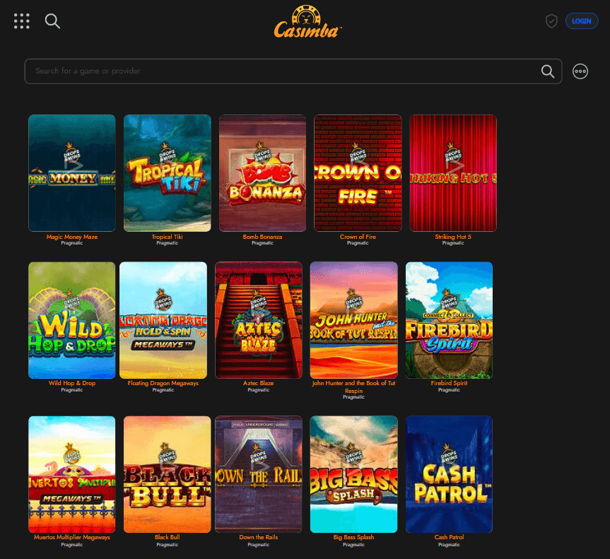 Casimba Casino Desktop preview 2