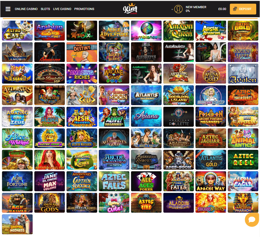 King Casino Desktop preview 2