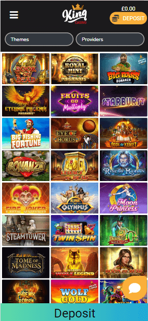 King Casino Mobile Preview 1