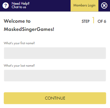 MaskedSingerGames Registration Process Image 1