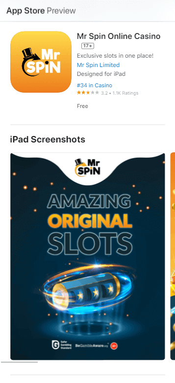 Mr Spin Casino App preview 4