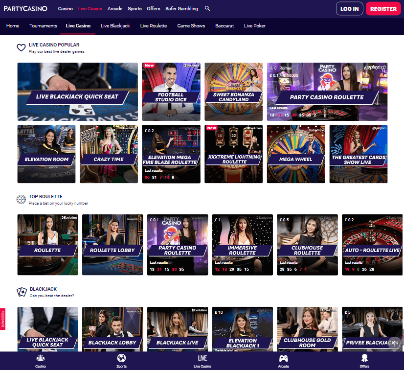 Party Casino Desktop preview 1 Party Casino Desktop preview 1