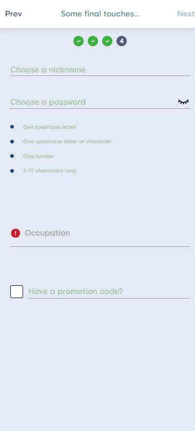 Pizazz Bingo Registration Process Image 4