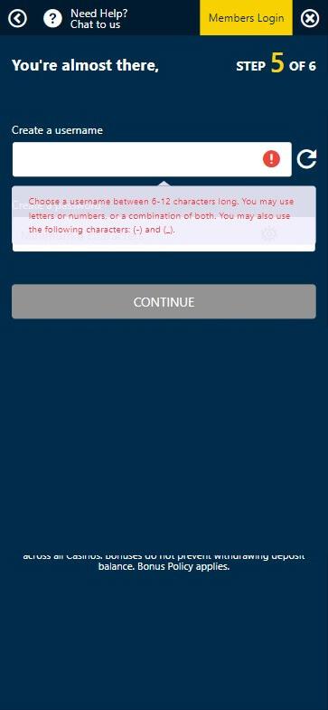 PlayToro Casino Registration Process Image 3 PlayToro Casino Registration Process Image 3