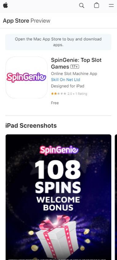 SpinGenie App preview 1