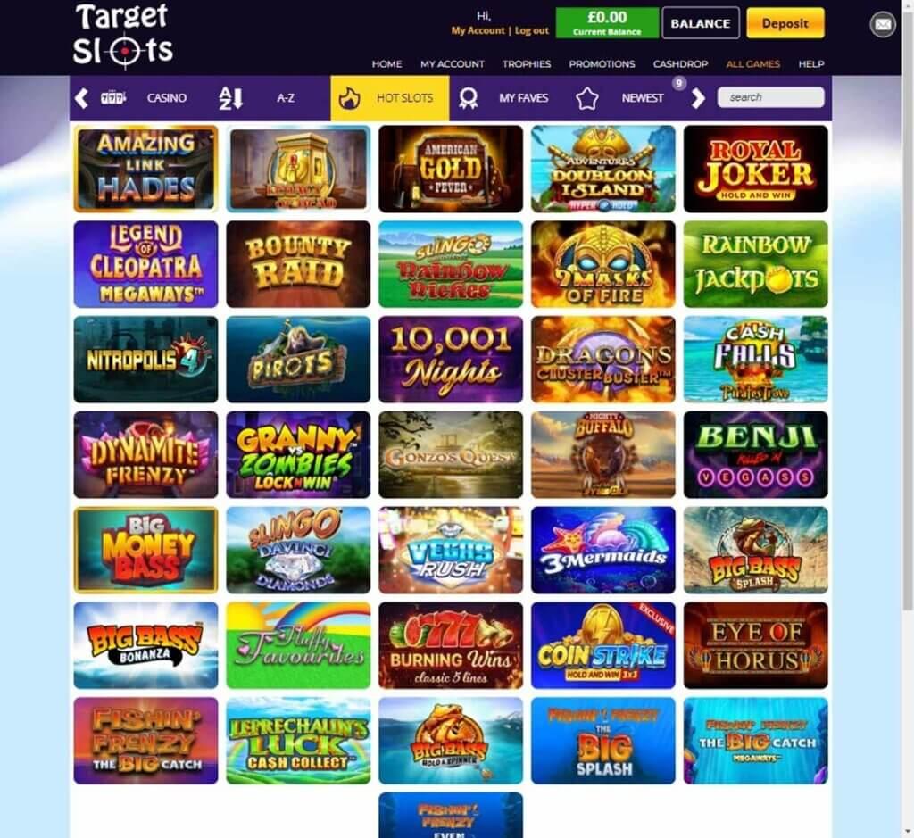 Target Slots Casino Desktop preview 1